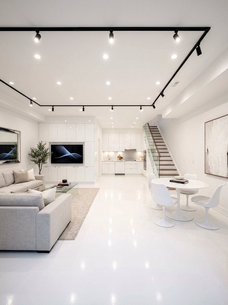 Bright basement renovation - 30 basement family lounge ideas