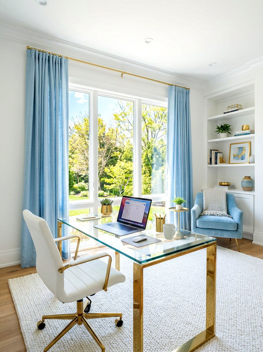 Bright home office - 30 cozy home office ideas