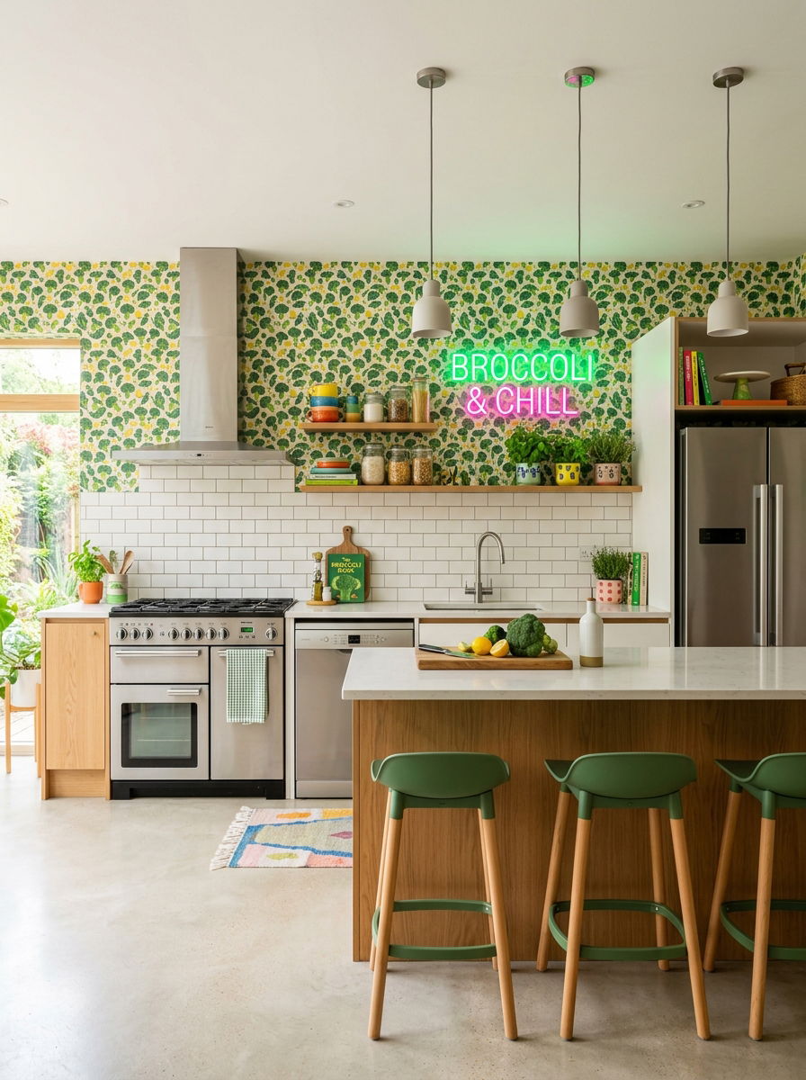 30 Vegetable Motif Wallpaper Ideas for a Fresh, Garden Look