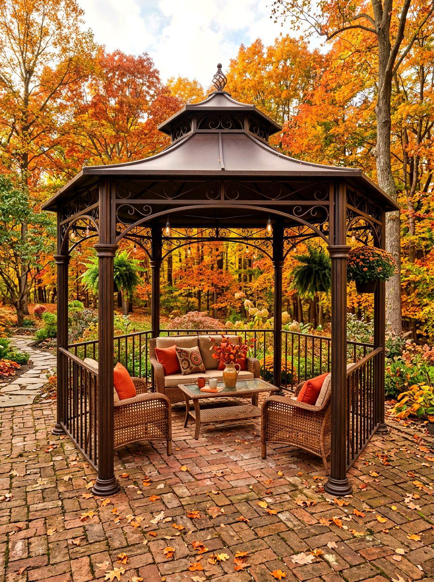 Bronze Finish Metal Gazebo - 30 metal gazebo ideas