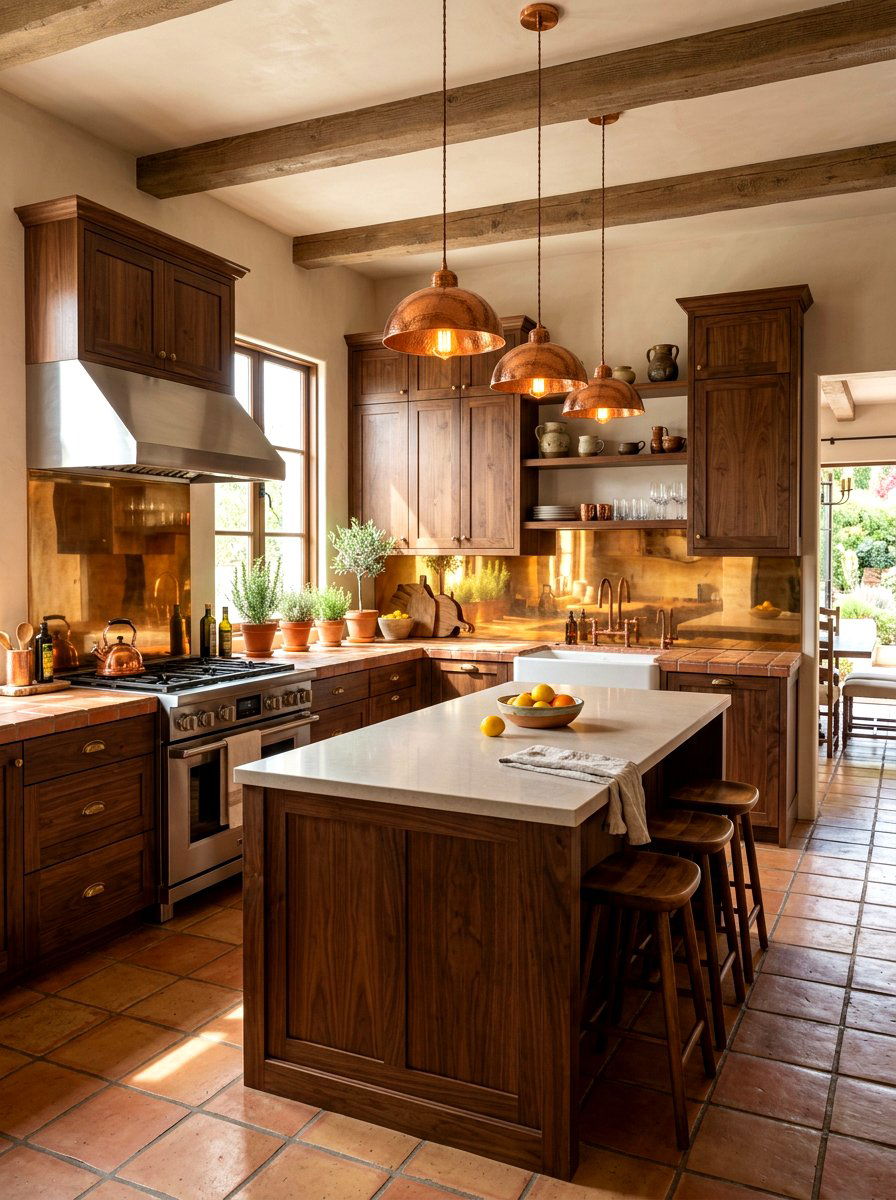Bronze Mirror Backsplash - 30 mirror backsplash ideas