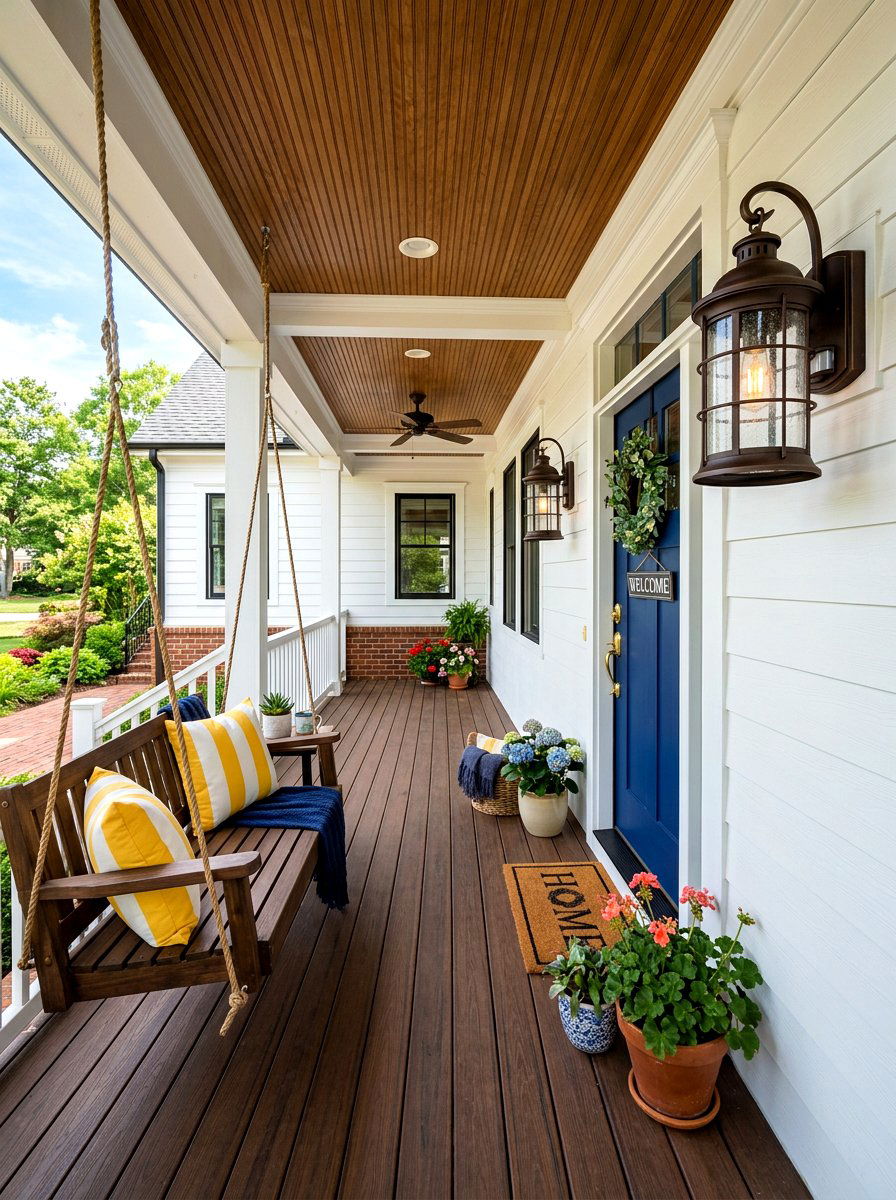 Bronze Motion Sensor Lantern - 30 porch lantern ideas