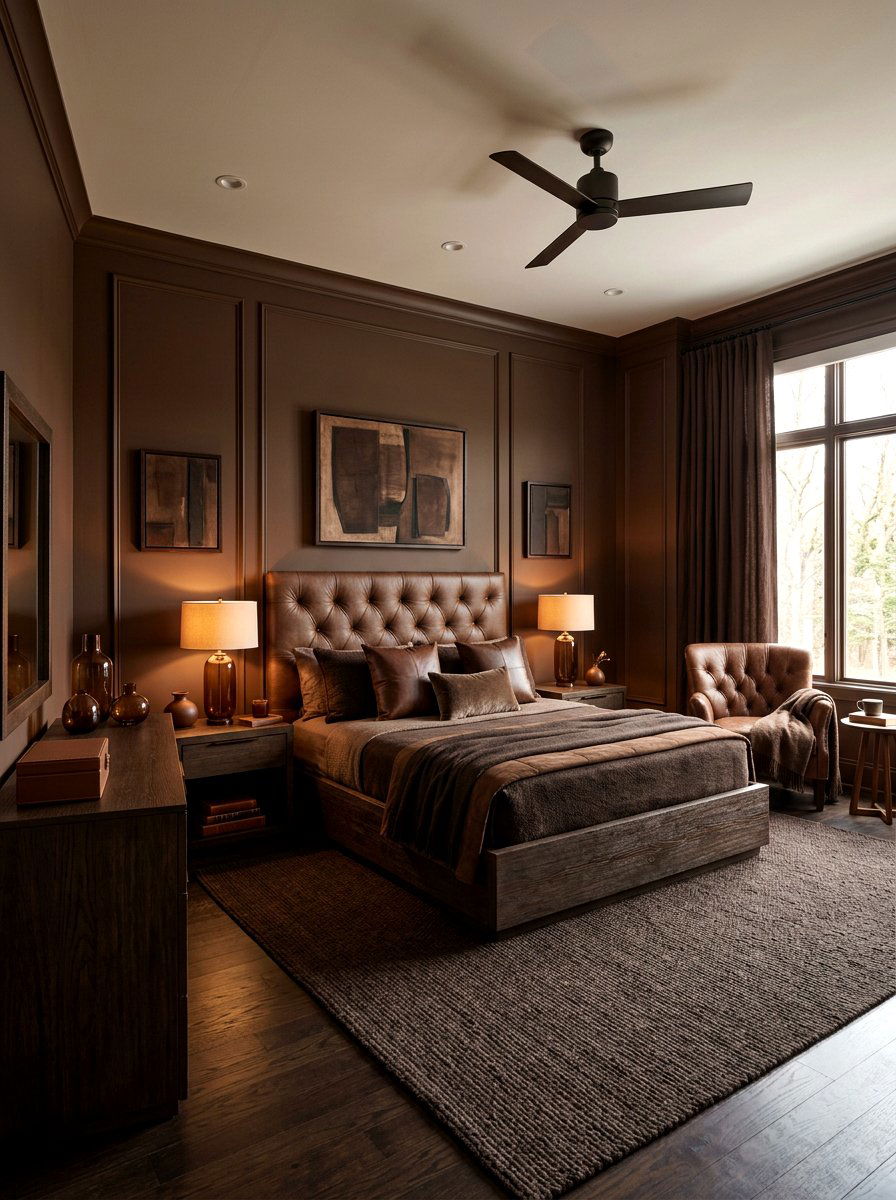 Brown Bedroom - 30 monochromatic bedroom ideas