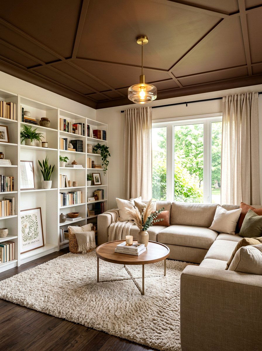 Brown Ceiling Paint - 30 statement ceiling paint ideas
