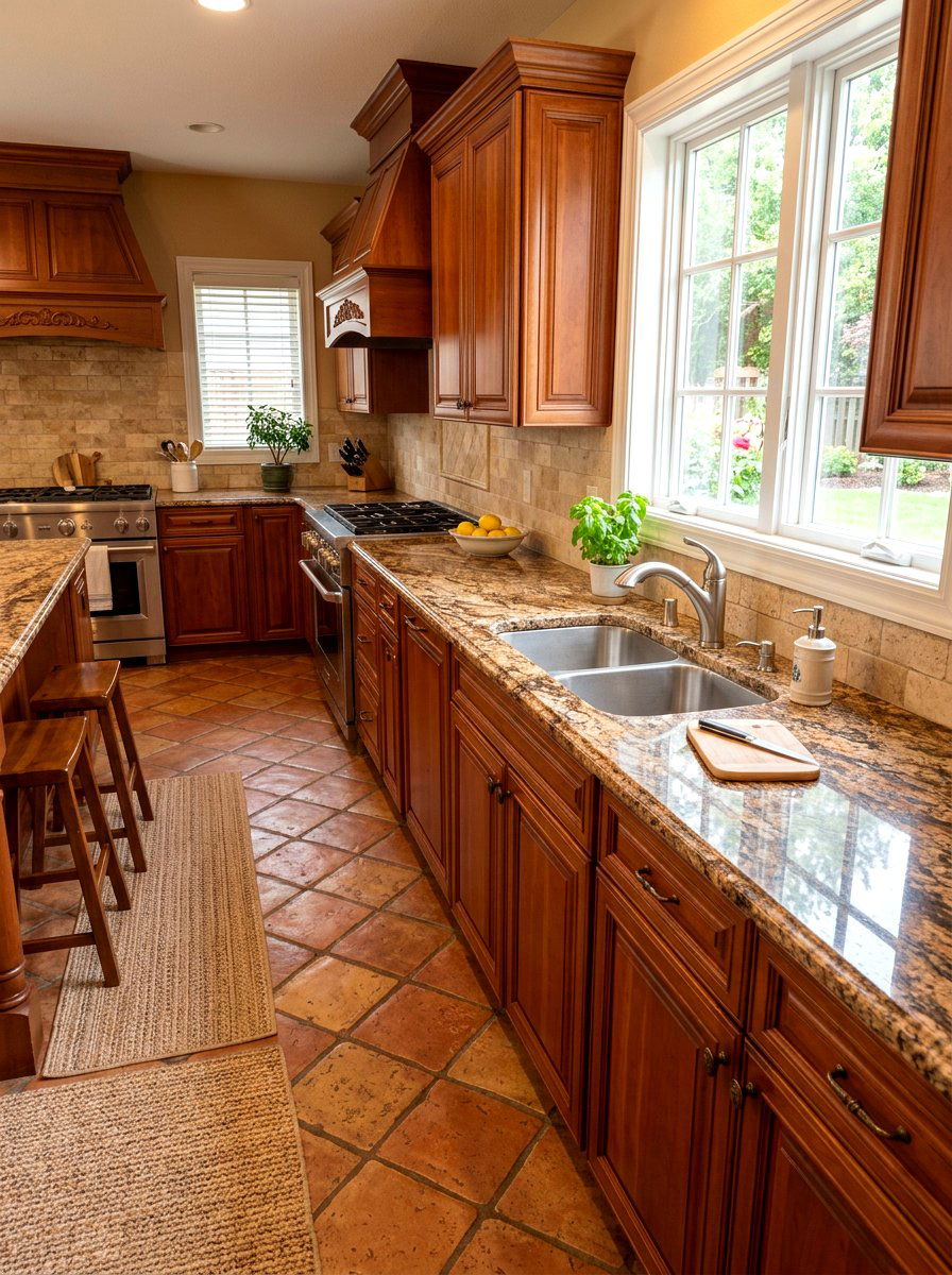Brown Granite Countertop - 30 granite kitchen ideas