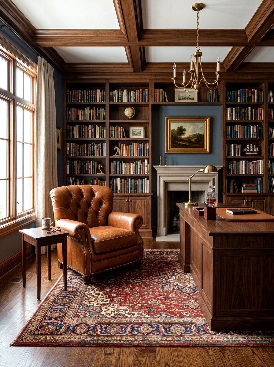 Brown leather furniture - 30 earthy home decor ideas