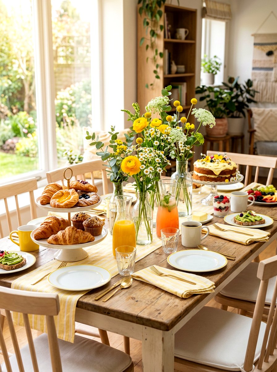 Brunch Table Decor - 30 intimate hosting ideas