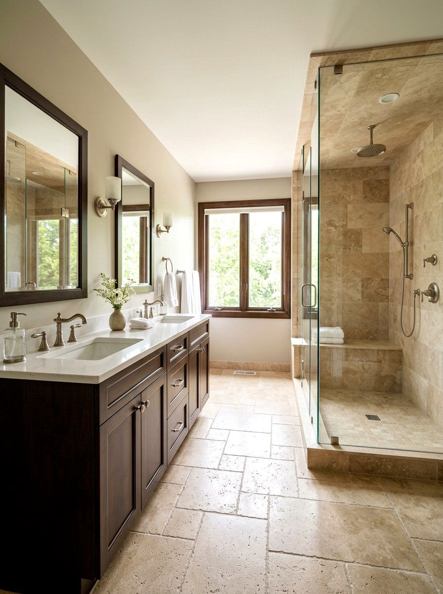 Brushed Nickel Bathroom - 30 bathroom hardware finish ideas