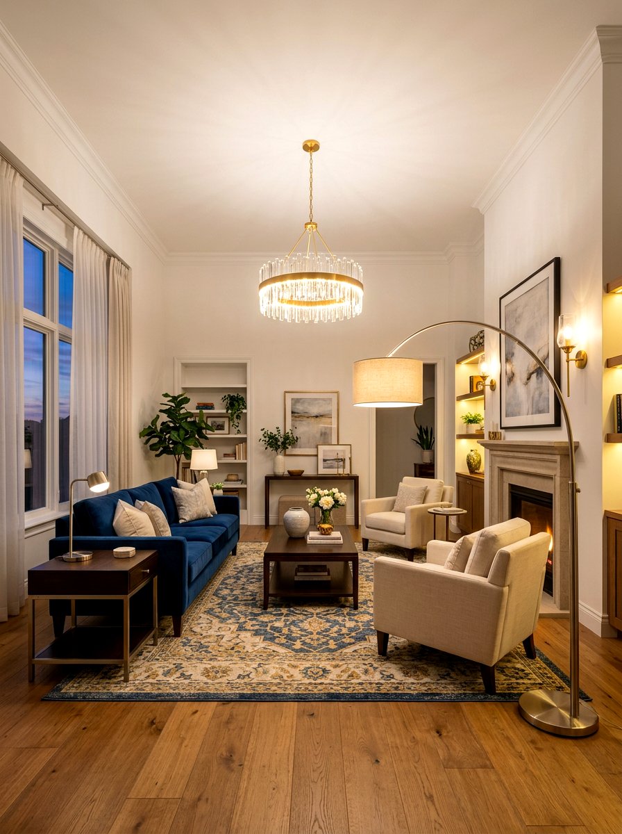 Brushed nickel and gold lighting - 30 mixed metal decor ideas