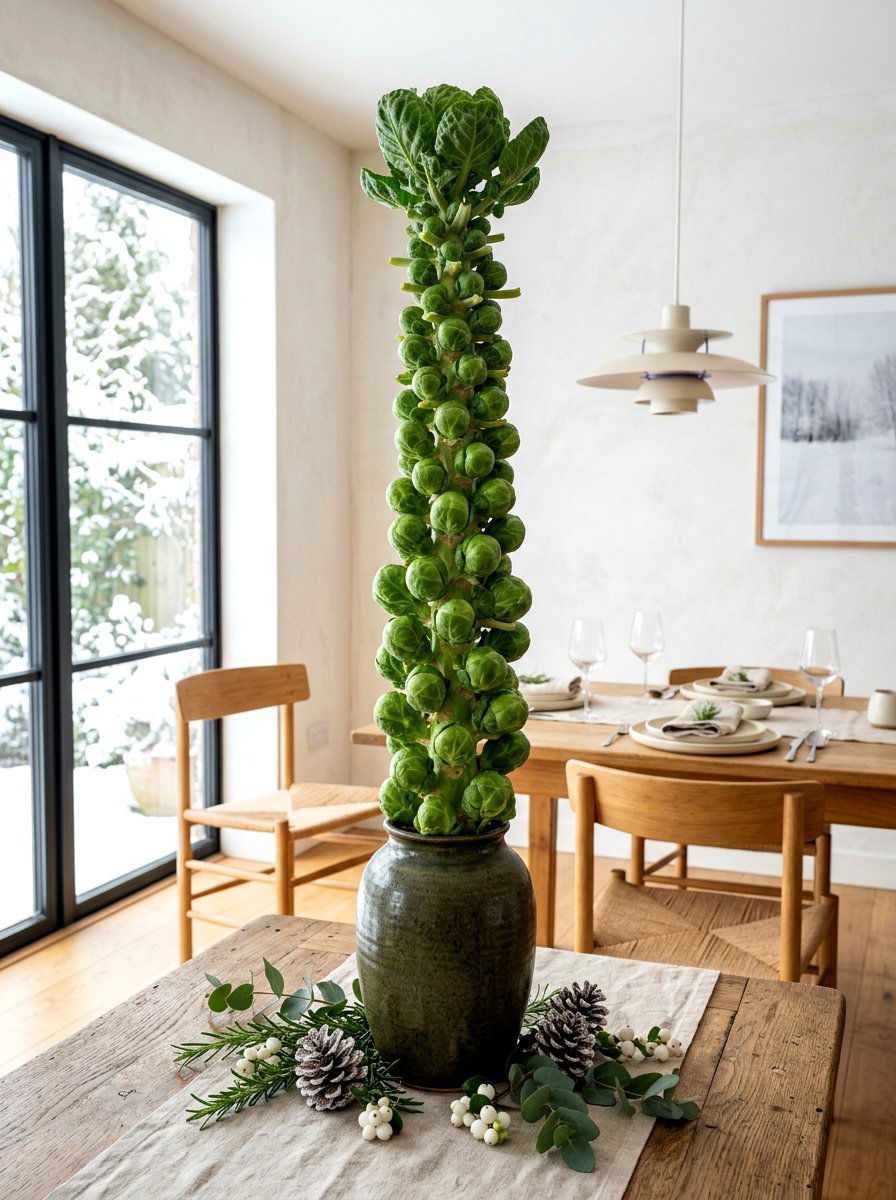 Brussels Sprout Centerpiece - 30 vegetable centerpiece ideas