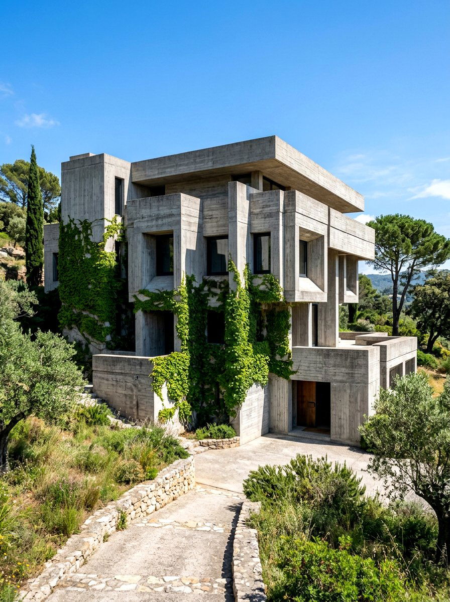 Brutalist Architecture Villa - 30 villa exterior ideas