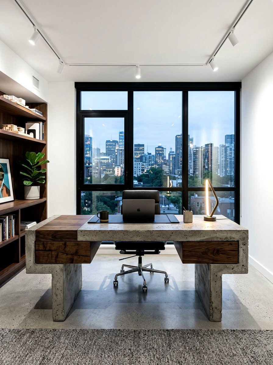 Brutalist Desk - 30 sculptural furniture ideas