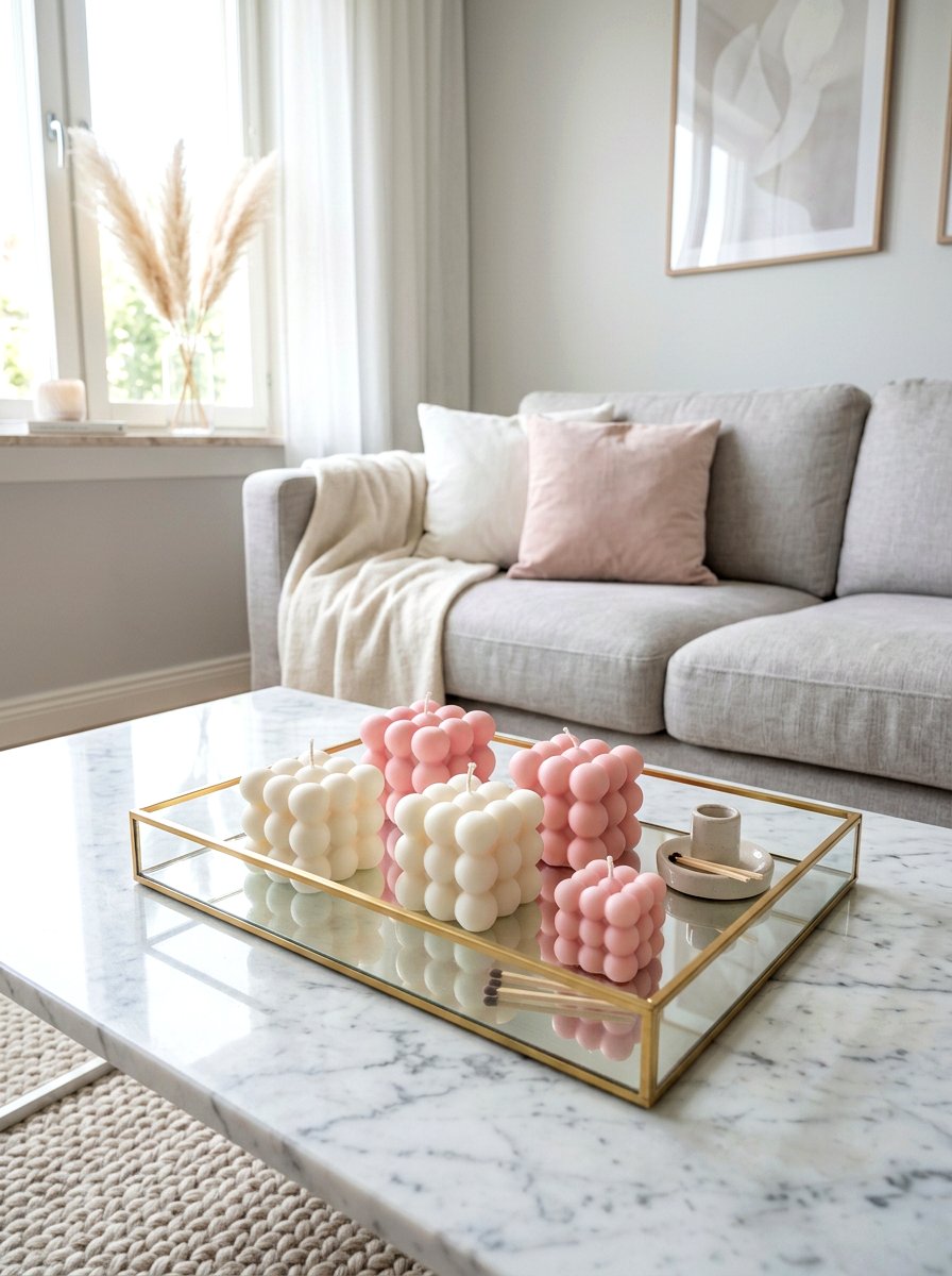 Bubble Candle Aesthetic - 30 TikTok living room decor ideas