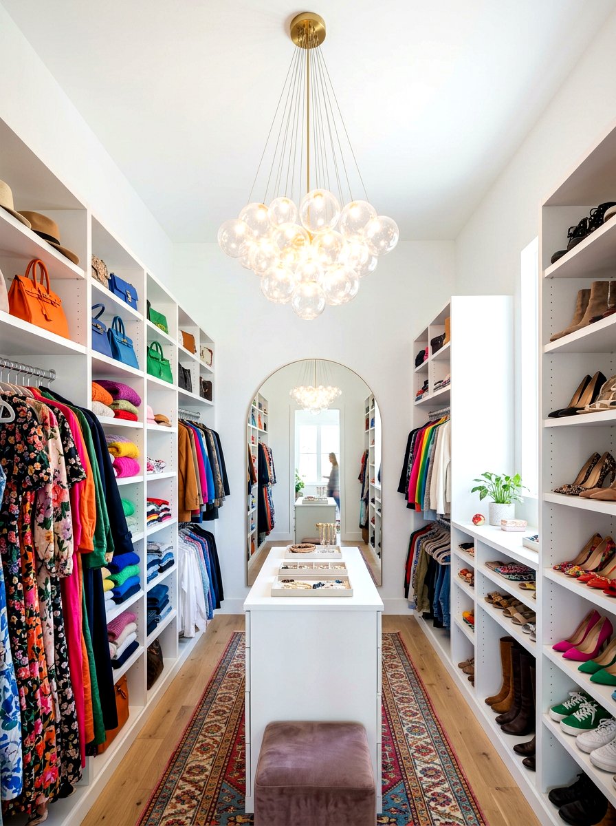Bubble Glass Chandelier - 30 closet chandelier ideas