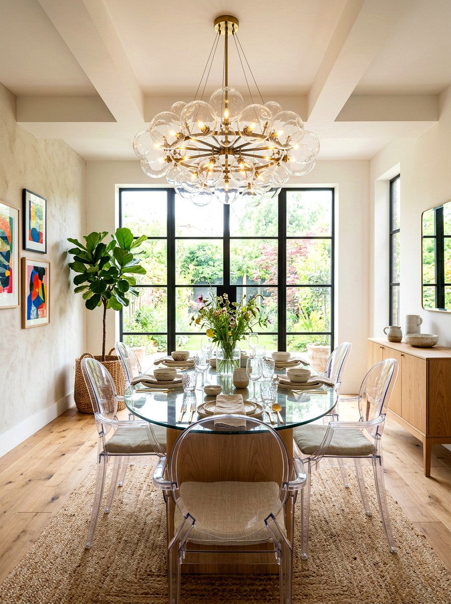 Bubble Glass Light - 30 dining room lighting ideas