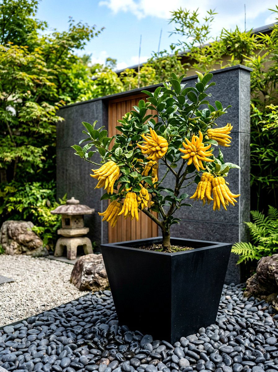 Buddhas Hand Specimen Garden - 30 dwarf citrus garden ideas