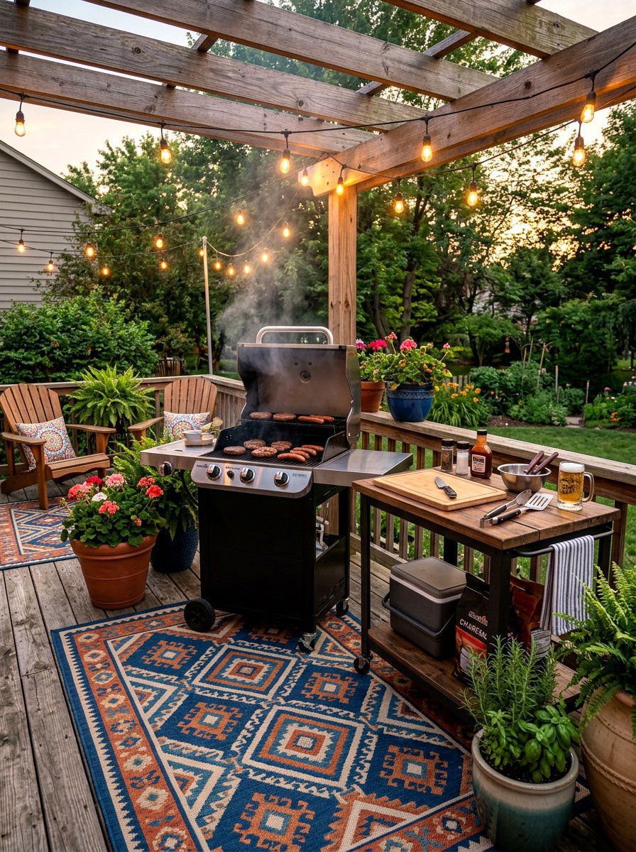 Budget Grill Station - 30 deck grill station ideas