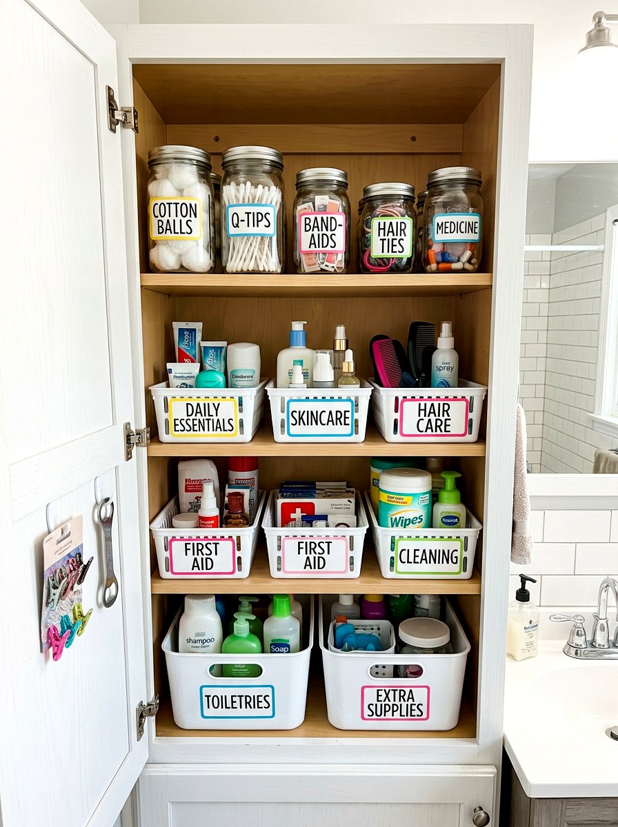 Budget bathroom cabinet organization - 30 organizing bathroom cabinets ideas