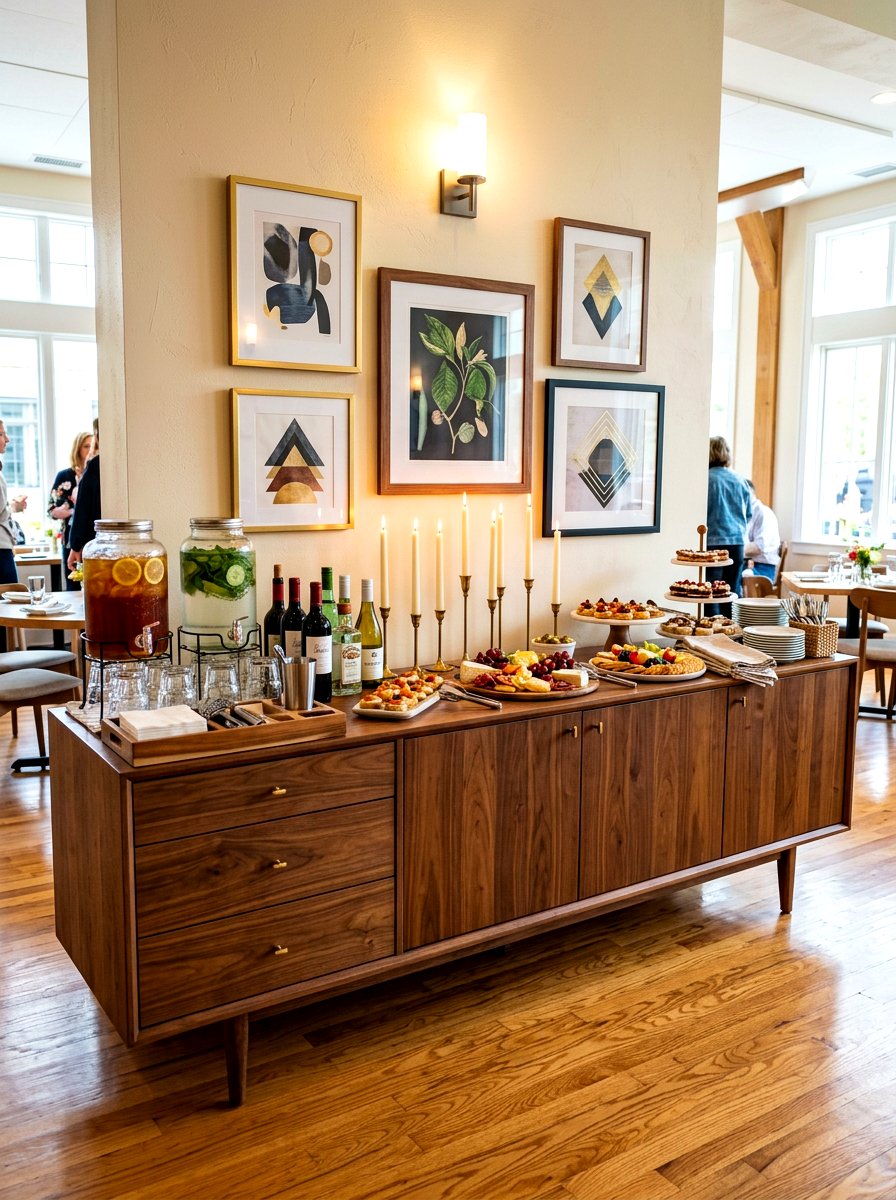 Buffet Sideboard Display Area - 30 supper club home ideas