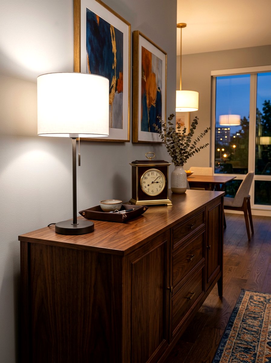 Buffet Table Lamp - 30 dining buffet styling ideas