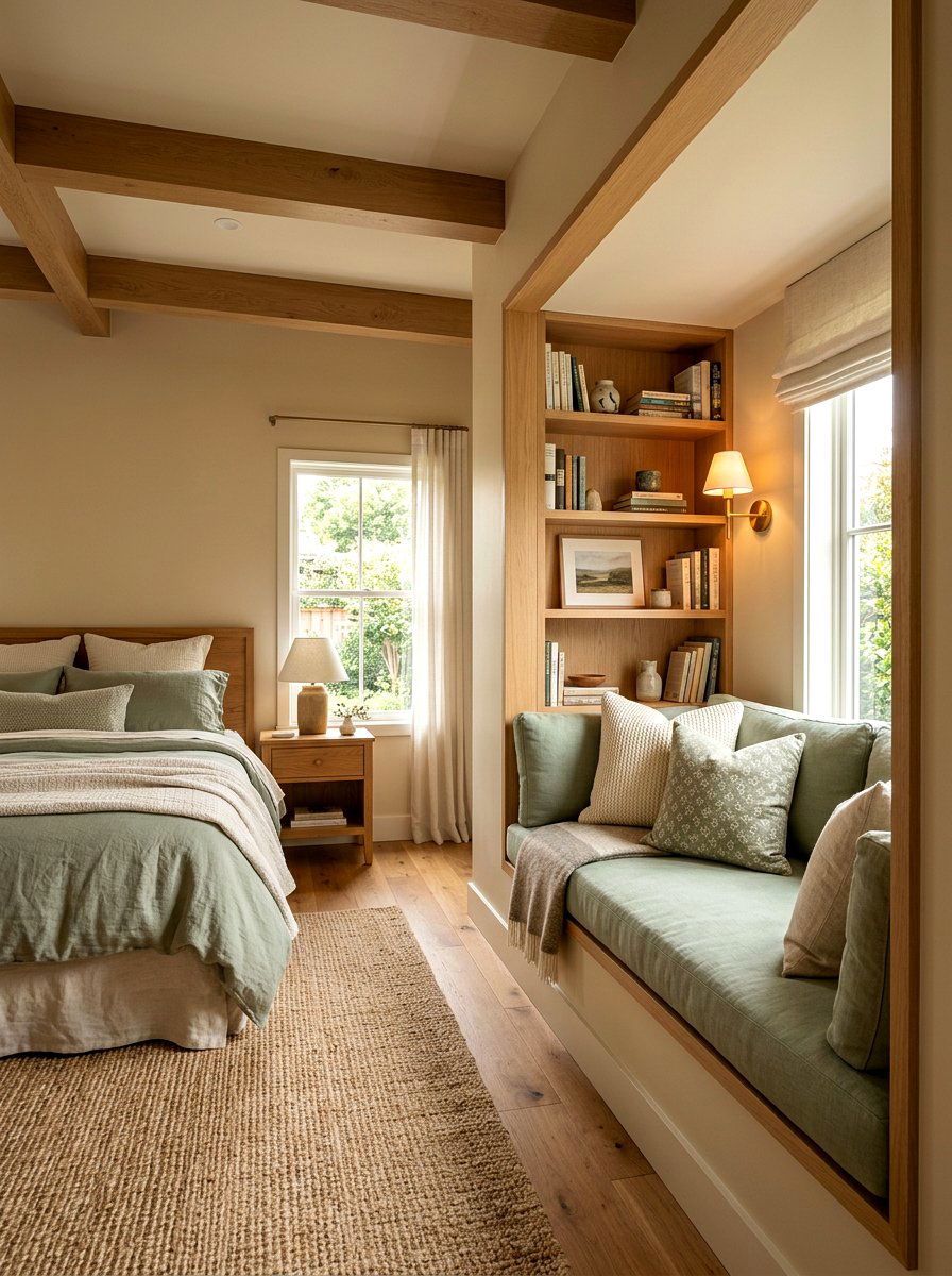 Built In Alcove Nook - 30 bedroom mini lounge ideas