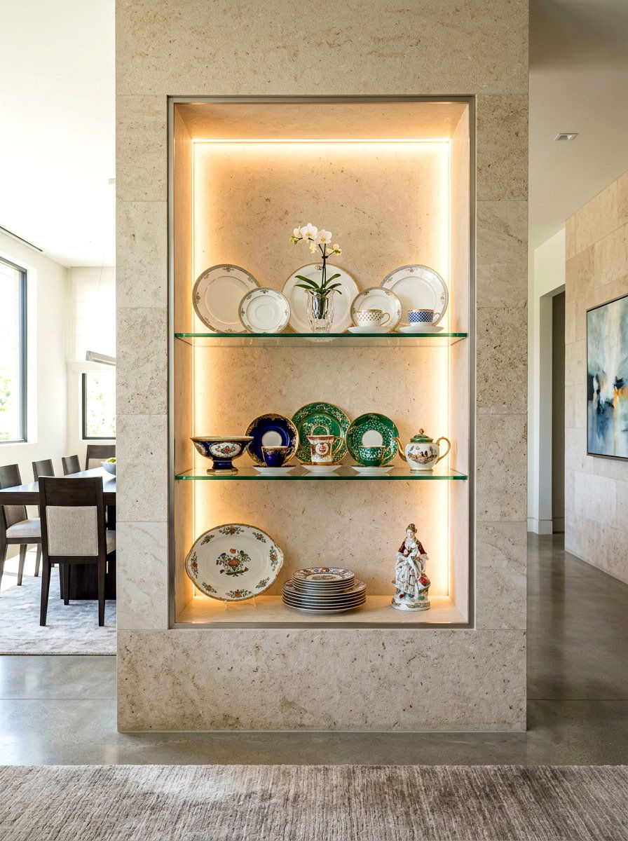 Built In Alcove - 30 vintage china display ideas