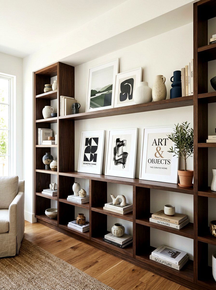 Built In Art - 30 leaning art wall ideas