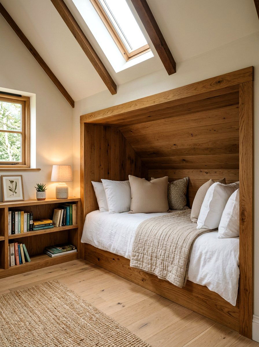 Built In Attic Daybed - 30 attic reading nook ideas