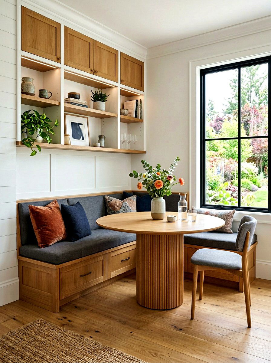 Built In Banquette - 30 bedroom sitting area ideas