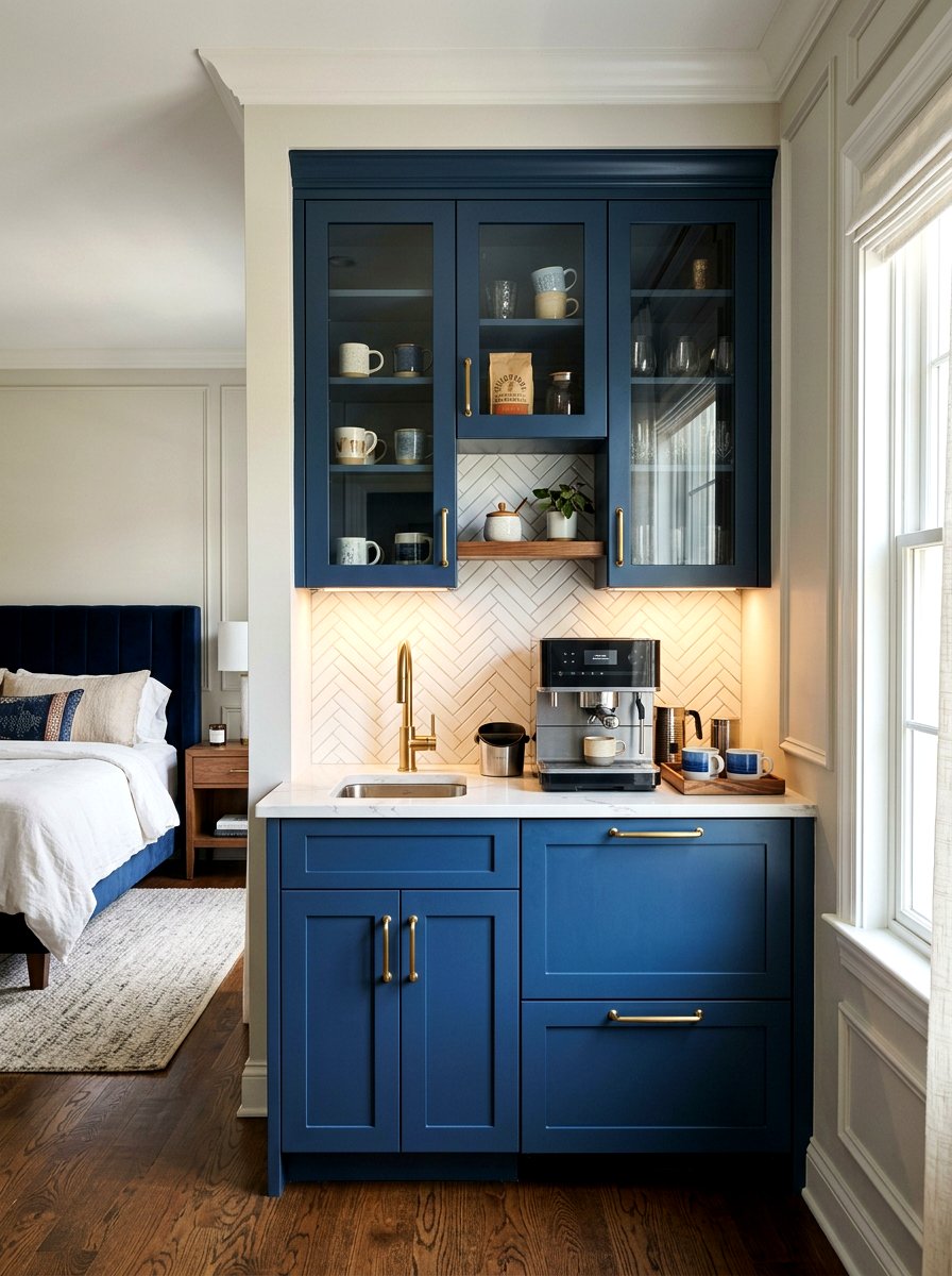 Built In Bedroom Coffee Bar - 30 bedroom coffee corner ideas