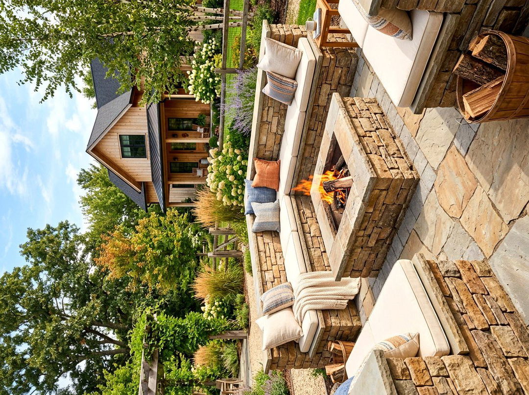 Built In Bench Fire Pit - 30 sunken fire lounge ideas