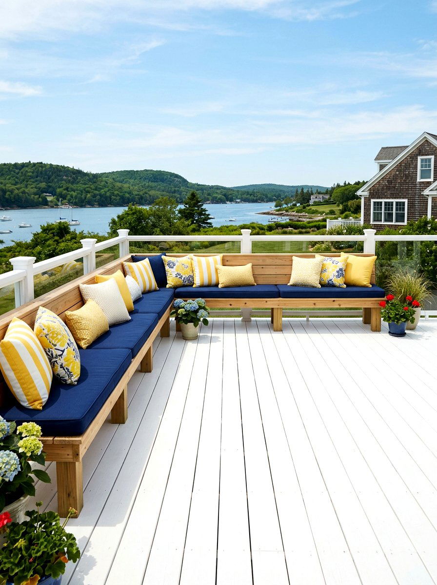 Built In Bench Seating - 30 summer entertaining patio ideas