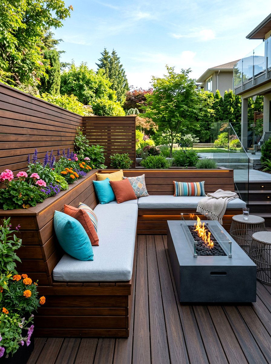 Built In Bench Seating - 30 plush patio seating ideas