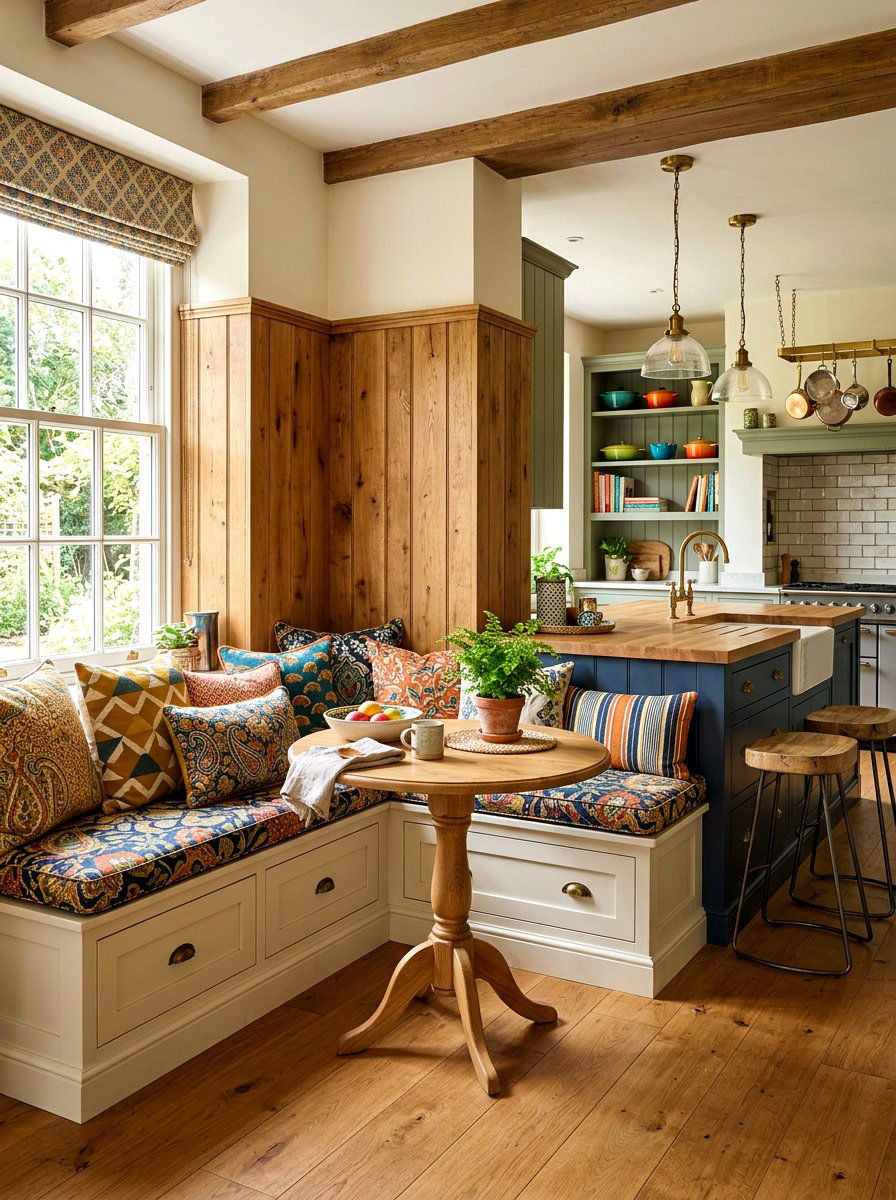 Built In Bench Seating - 30 kitchen island seating ideas