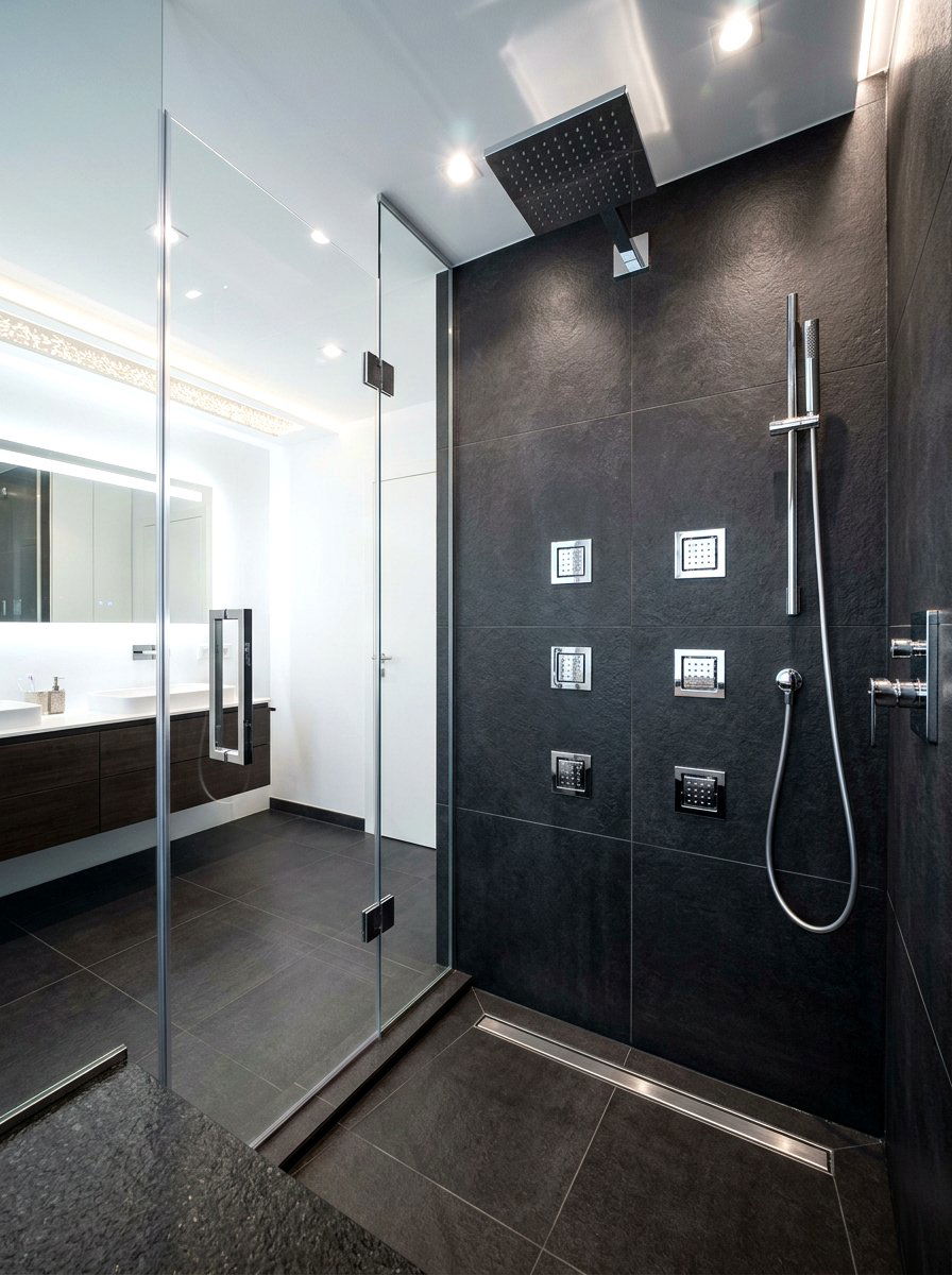 Built In Body Jets - 30 spa shower ideas