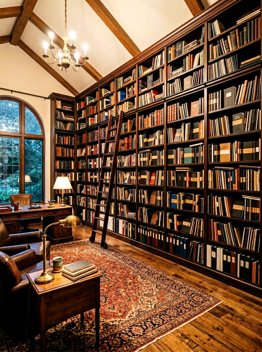 Built In Bookcase - 30 notebook storage ideas
