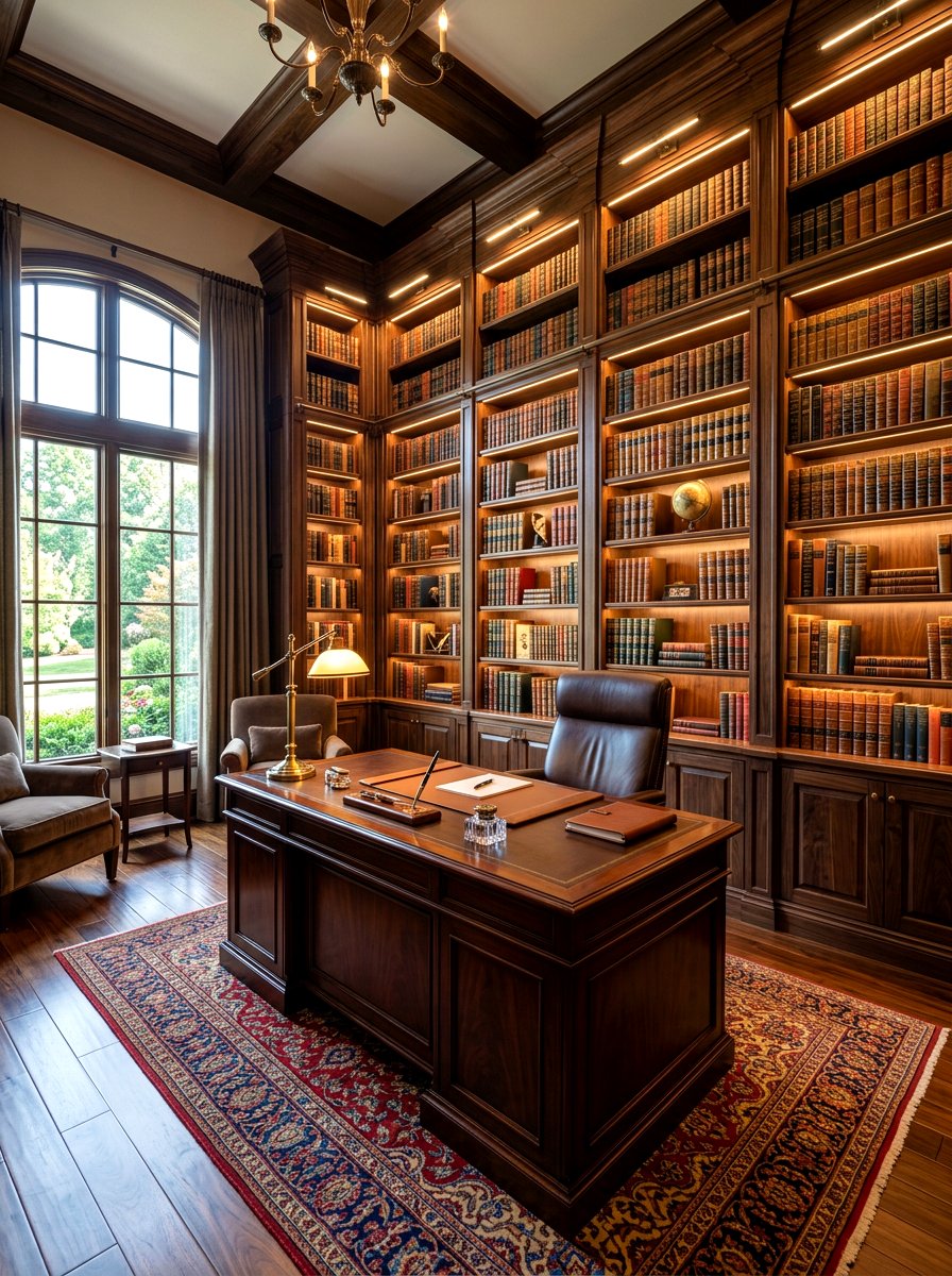 Built In Bookcases - 30 home office wall ideas