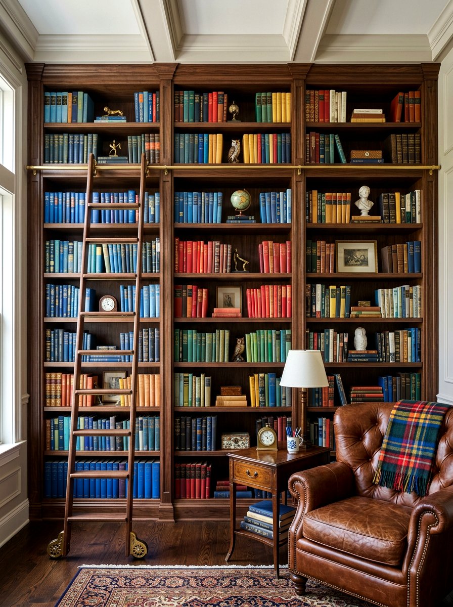 Built In Bookshelf - 30 camera ready home styling ideas
