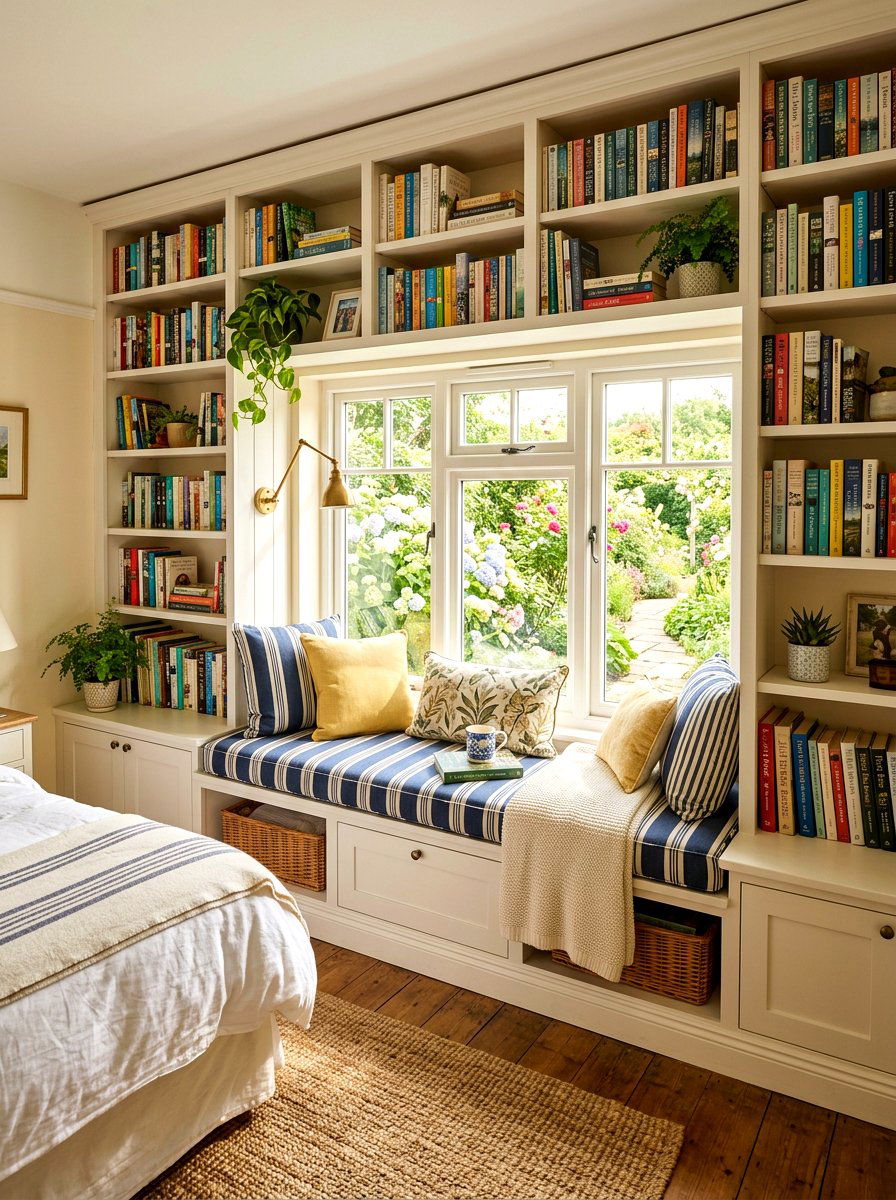 Built In Bookshelf Around Window - 30 built in bookshelf ideas