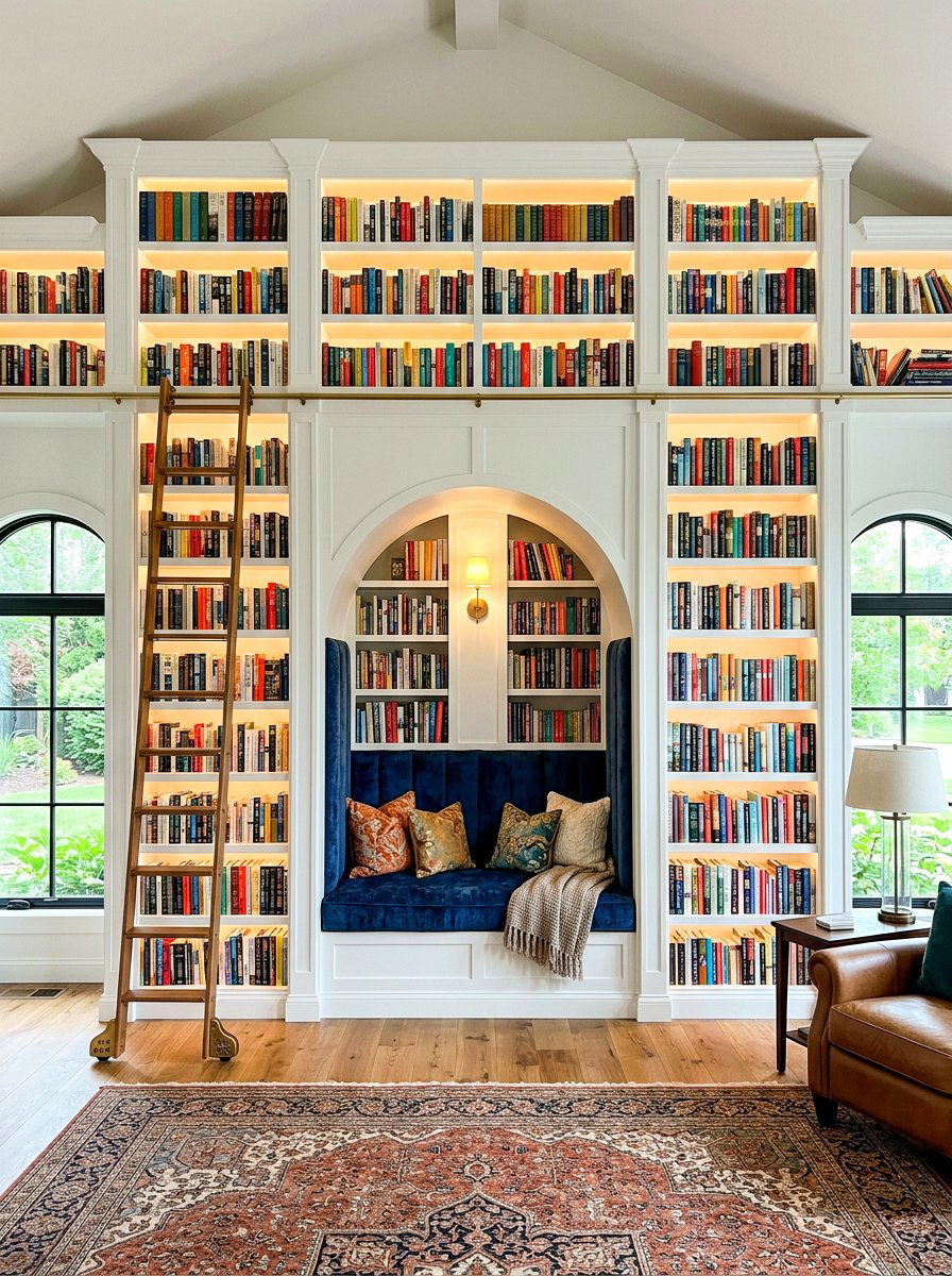 Built In Bookshelf Nook - 30 reading nook ideas