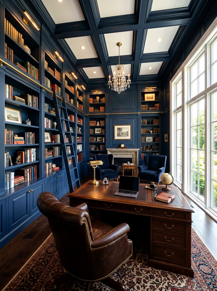 Built In Bookshelves - 30 organizing a home office ideas