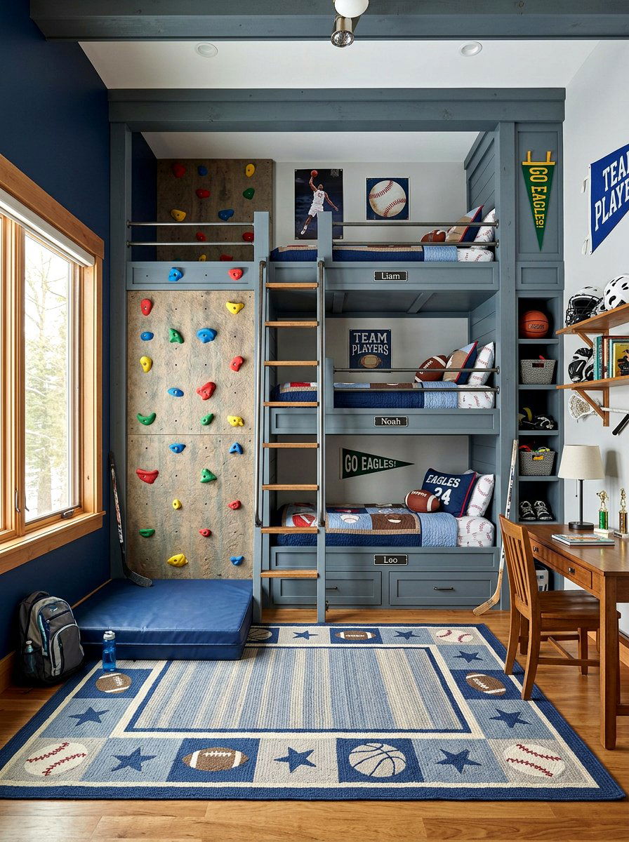 Built In Bunk Beds For Boys - 30 built in bunk room ideas
