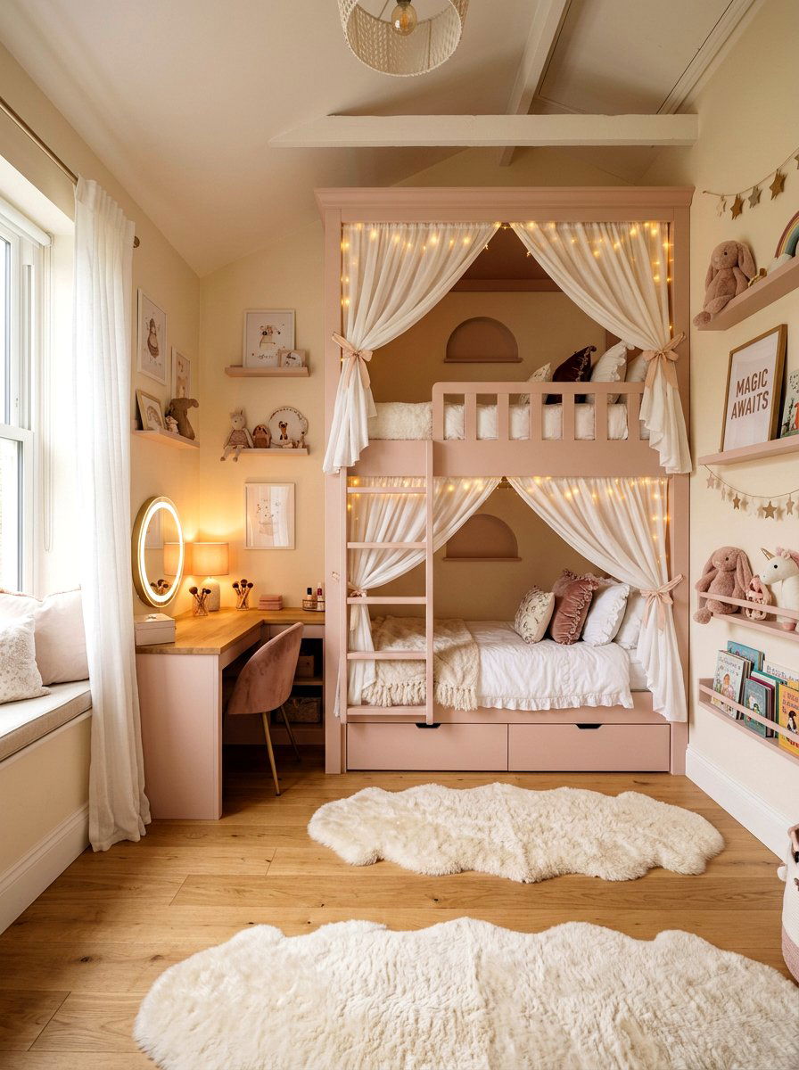 Built In Bunk Beds For Girls - 30 built in bunk room ideas