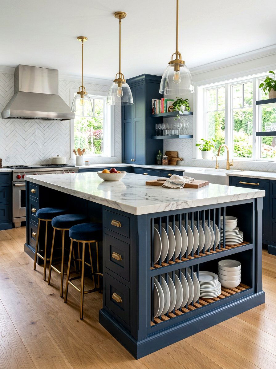 Built In Cabinet Plate Rack - 30 plate rack ideas