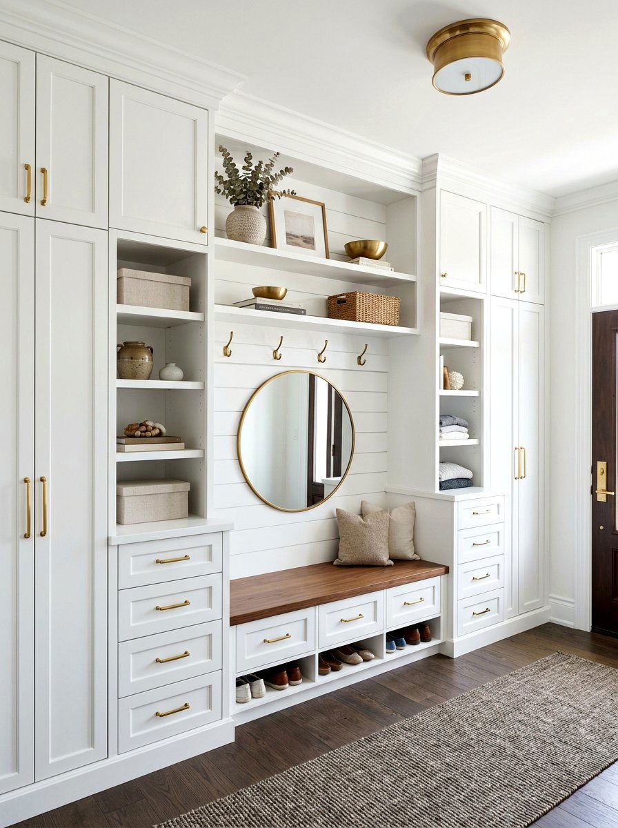Built In Cabinet - 30 entry closet organization ideas