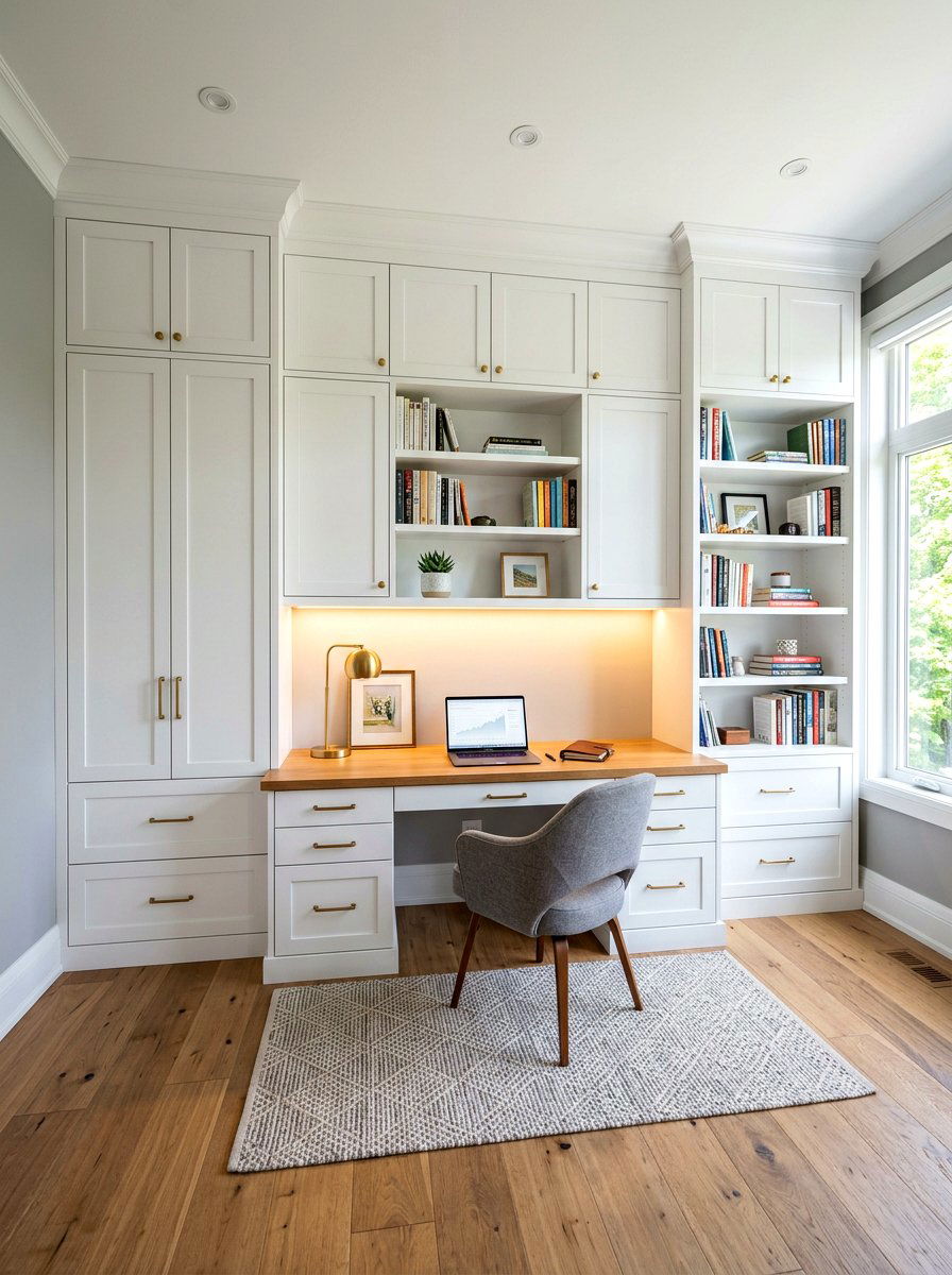 Built In Cabinets - 30 scrapbook room ideas