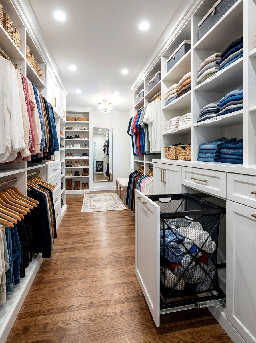 Built In Closet Hamper - 30 hidden hamper apartment ideas