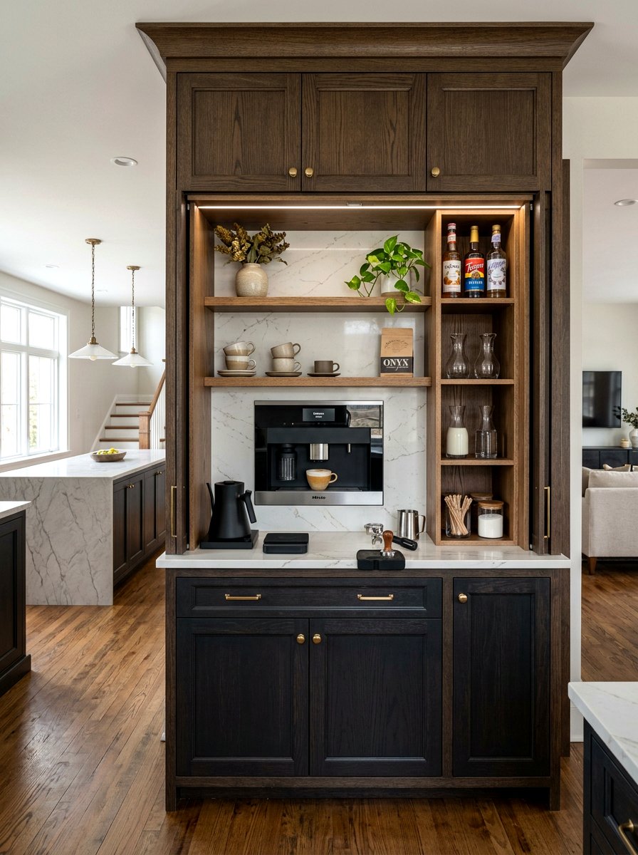 Built In Coffee Machine Pantry - 30 walk in pantry cafe ideas