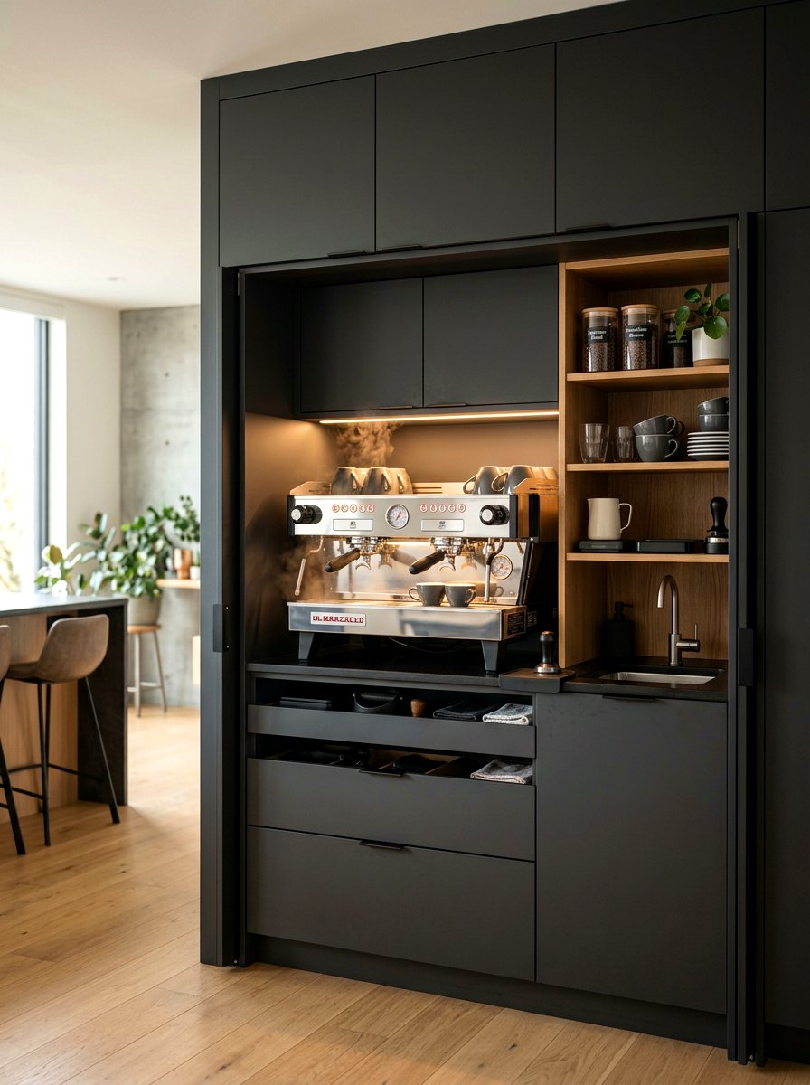 Built In Coffee Machine Wall - 30 built in breakfast station ideas