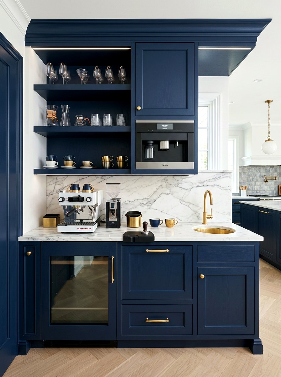 Built In Coffee Station - 30 home cafe ideas